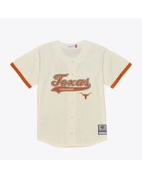 Mitchell & Ness - Mitchell Ness Texas Longhorns Mesh Button-up Batting Practice Baseball Jersey - Lyst