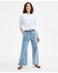 Style & Co. - Pull-on Wide-leg Jeans - Lyst