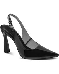 DKNY - Cinette Vinyl Slingback Heels - Lyst