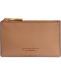 Donna Karan - Leather Zip Card Case - Lyst