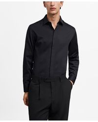 Mango - 100% Cotton Slim-fit Dress Shirt - Lyst