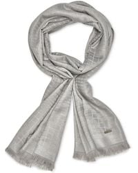 Calvin Klein - Metallic Grid Print Wrap - Lyst