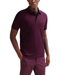 BOSS - Boss By Collar Graphics Slim-fit Polo Shirt - Lyst