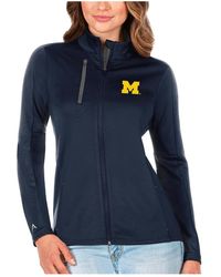 Antigua - /graphite Michigan Wolverines Generation Full-zip Jacket - Lyst
