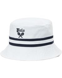 Polo Ralph Lauren - Striped-band Twill Bucket Hat - Lyst