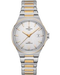 Certina - Swiss Automatic Ds-7 Powermatic 80 Two-tone Stainless Steel Bracelet Watch 39mm - Lyst