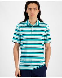 Club Room - Post Regular-fit Stripe Performance Tech Polo Shirt - Lyst