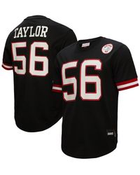 Mitchell & Ness - Lawrence Taylor New York Giants Big And Tall Mesh Player Name And Number Top - Lyst