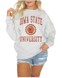 Gameday Couture - Iowa State Cyclones Oversized Good Vibes Premium Fleece Drop Shoulder Pullover Sweatshirt - Lyst