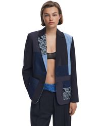 Desigual - Patchwork Blazer - Lyst