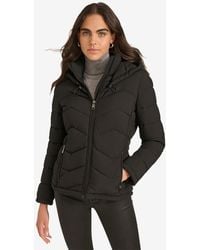Calvin Klein - Short Zip-up Hooded Puffer Jacket - Lyst