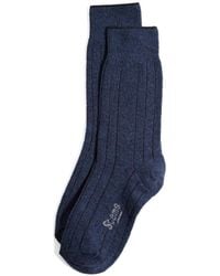 Stems - Lux Italian Wool Cashmere Crew Socks - Lyst