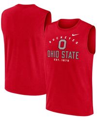 Nike - Ohio State Buckeyes Primetime Legend Lock Up Performance Muscle Tank Top - Lyst