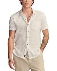 Lucky Brand - Linen Short Sleeve Button Down Shirt - Lyst
