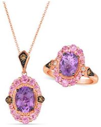 Le Vian - Multi Gemstone 2 1 3 Ct. T.w. Diamond 1 8 Ct. T.w. Pendant Necklace Matching Ring Collection In 14k Rose Gold - Lyst