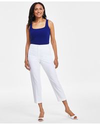 INC International Concepts - High Rise Tapered Cropped Pants - Lyst