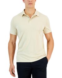 Alfani - Alfatech Stretch Solid Polo Shirt - Lyst