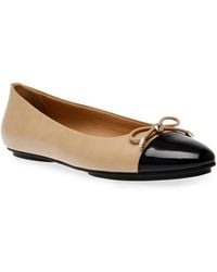 Anne Klein - Luci Cap Toe Ballet Flats - Lyst