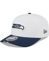 KTZ - White/college Navy Seattle Seahawks 2025 Nfl Training Camp 9seventy Adjustable Hat - Lyst