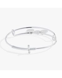 ALEX AND ANI - Cross Inline Bangle Bracelet - Lyst