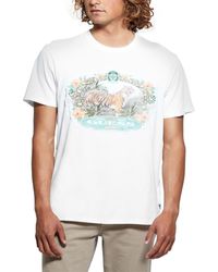 Guess - Short Sleeve Tiger Graphic Crewneck T-shirt - Lyst