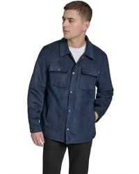 Dockers - Microsuede Shirt Jacket - Lyst