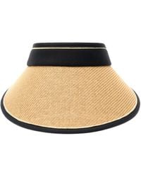 Vince Camuto - Rollup Tweed Straw Visor Hat - Lyst