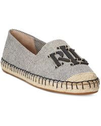 Ralph Lauren - Cameron Logo Slip-on Espadrille Flats - Lyst