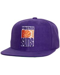 Mitchell & Ness - Phoenix Suns Sweet Suede Snapback Hat - Lyst