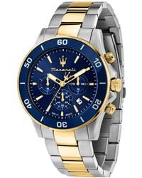 Maserati - Chronograph Metal Band Watch - Lyst