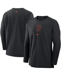 Nike - Black San Francisco Giants Authentic Collection Player Performance Pullover Sweatshirt - Lyst