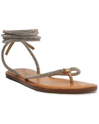 SCHUTZ SHOES - Kittie Glam Casual Flat Sandals - Lyst