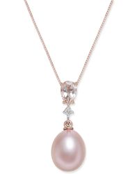 Macy's - Pink Cultured Freshwater Pearl (8-1/2mm) - Lyst