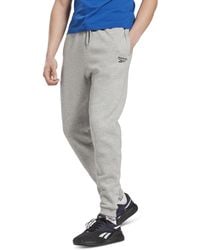 Reebok - Identity Classic Fleece Drawstring-waist Logo jogger Pants - Lyst