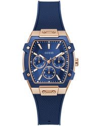Guess - Rose Gold Tone Multi-function Watch - Lyst