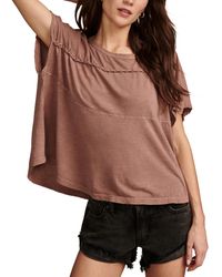 Lucky Brand - Braided-trim T-shirt - Lyst