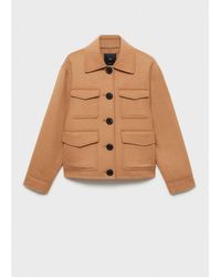 Mango - Pockets Detail Wool-blend Jacket - Lyst