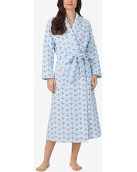 Eileen West - Long Sleeve Diamond Quilt Ballet Wrap Robe - Lyst