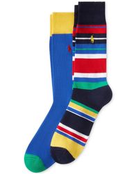 Polo Ralph Lauren - 2-pk. Multi-stripe Slack Socks - Lyst