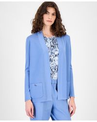 Anne Klein - Malibu Fine Rib Open-front Cardigan - Lyst