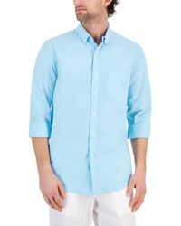 Club Room - Solid Stretch Oxford Cotton Shirt - Lyst