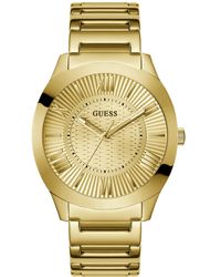 Guess - Gold-tone Bracelet Champagne Dial Gold-tone - Lyst