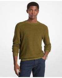 Michael Kors - Mouline Textured Crewneck Sweater - Lyst