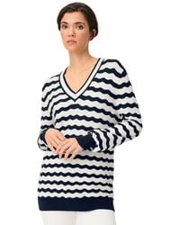 Olsen - Wave Ajour Knit Sweater - Lyst