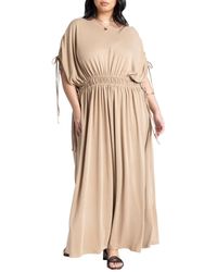Eloquii - Plus Size Dolman Sleeve Maxi Dress - Lyst