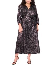 Vince Camuto - Plus Size 3/4-sleeve V-neck Maxi Dress - Lyst