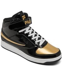 Fila - A-high Patent Leather High Top Casual Sneakers From Finish Line - Lyst