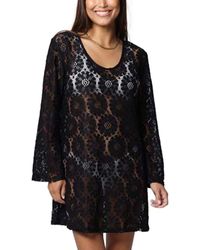 J Valdi - Lace Long-sleeve Cover-up Dress - Lyst
