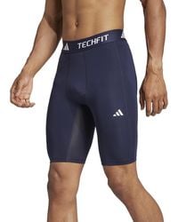 adidas - Tech-fit Logo Compression Shorts - Lyst