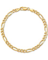Giani Bernini - Figaro Link Chain Bracelet (4-1/3mm) In 18k Gold-plated Sterling Silver Or Sterling Silver, Created For Macy's - Lyst